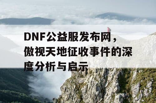 DNF公益服发布网，傲视天地征收事件的深度分析与启示