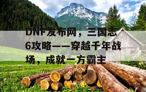 DNF发布网，三国志6攻略——穿越千年战场，成就一方霸主