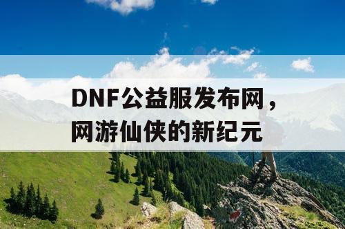 DNF公益服发布网，网游仙侠的新纪元