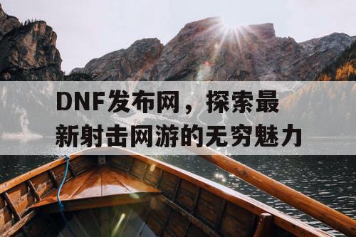 DNF发布网，探索最新射击网游的无穷魅力