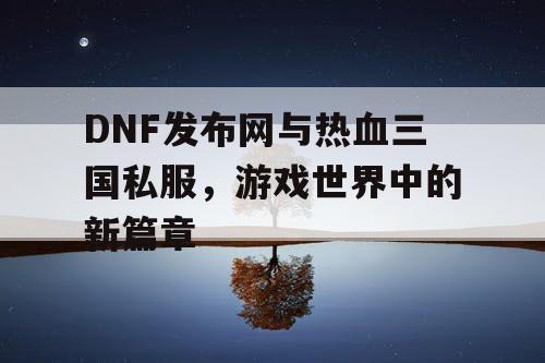 DNF发布网与热血三国私服，游戏世界中的新篇章