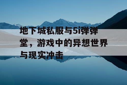 地下城私服与5i弹弹堂，游戏中的异想世界与现实冲击