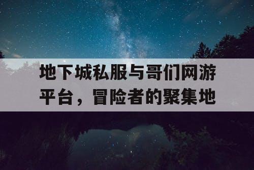 地下城私服与哥们网游平台，冒险者的聚集地